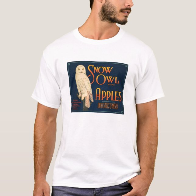 Snow Owl Brand Apples T-Shirt (Front)