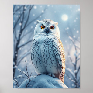 Snow Owl Poster