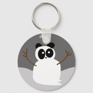 Snow Panda Keychain