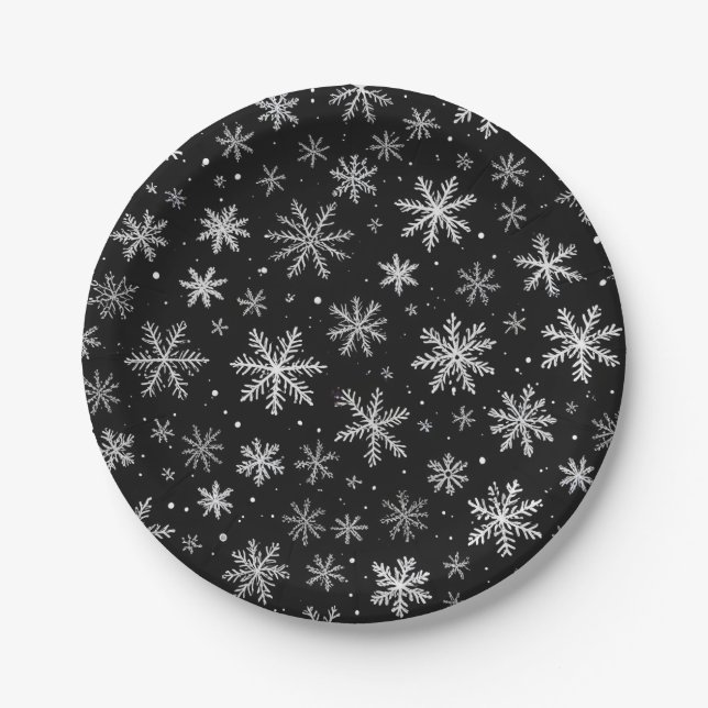 snow  paper plate (Front)