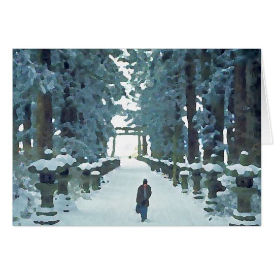Snow Path Card