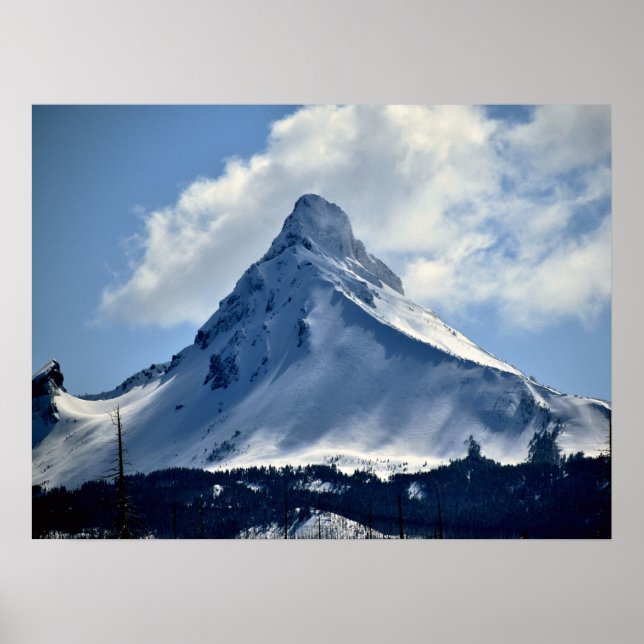 Snow Peak in Side Light Poster (Front)
