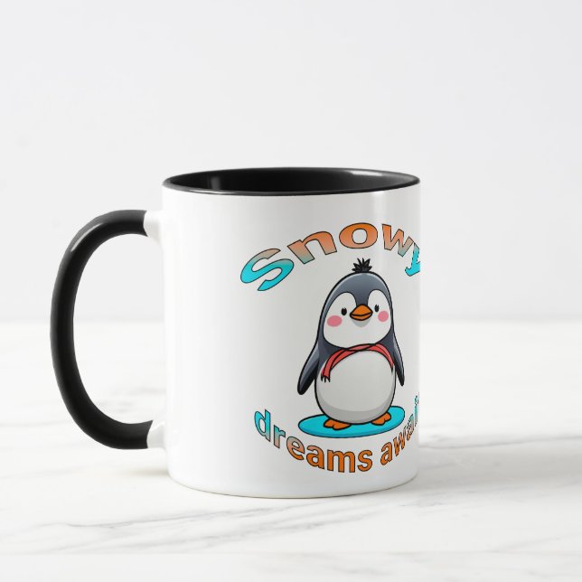 Snow penguin Mug (Left)