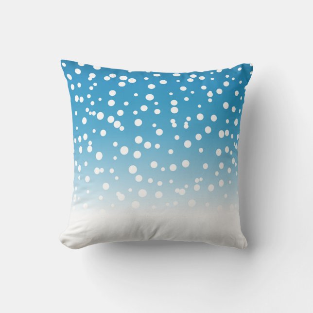 Snow pillow. throw pillow (Front)