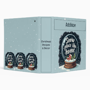 Snow Place Like Home Holiday Quote Binder