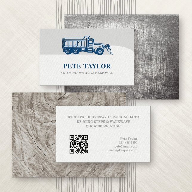 Snow Plow Business Card (Creator Uploaded)