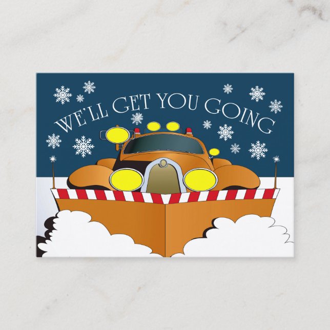 Snow Plow Business Card (Front)