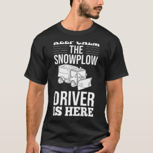 Snow Plow Tractor Machine Truck Shovel Driver Snow T-Shirt