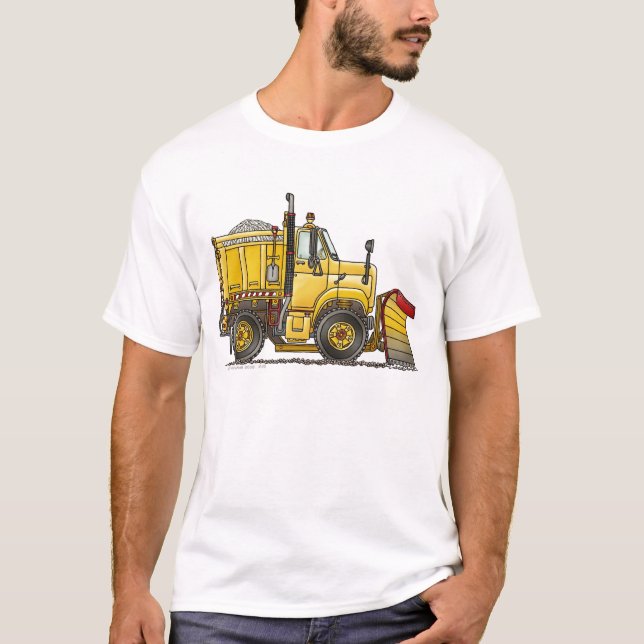 Snow Plow Truck Apparel T-Shirt (Front)