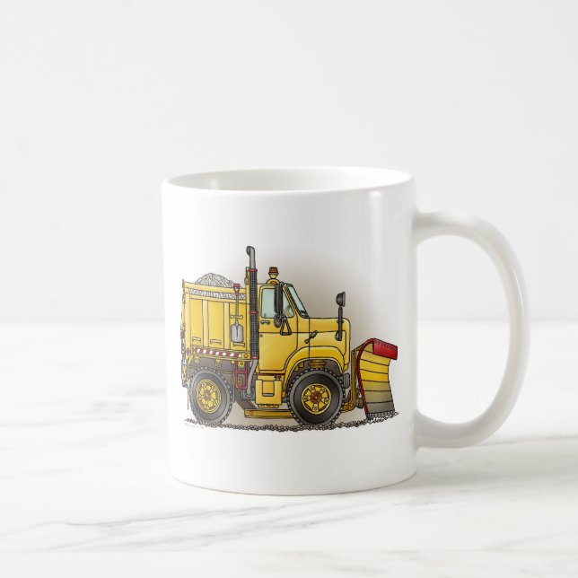 Snow Plow Truck Coffee Mug (Right)