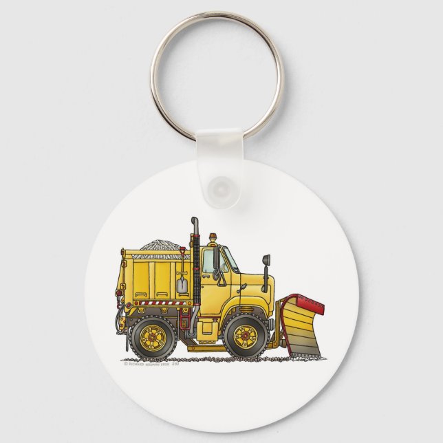 Snow Plow Truck Key Chains (Front)