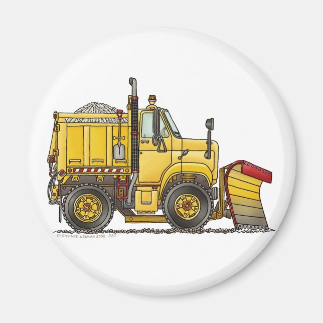 Snow Plow Truck Magnets (Front)