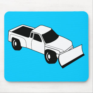 snow plow truck mouse pad