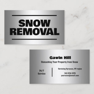 Snow Plower Business Card