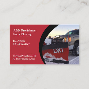 Snow Plowing Business Card