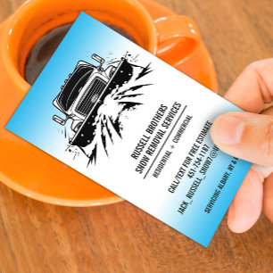 Snow Plowing Business Card