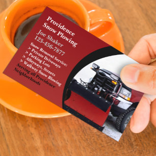 Snow Plowing Business Card
