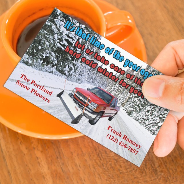 Snow Plowing Business Card (Creator Uploaded)