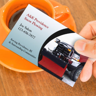 Snow Plowing Business Card
