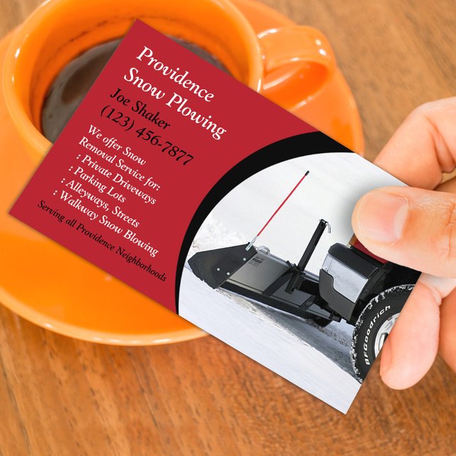 Snow Plowing Business Card (Creator Uploaded)