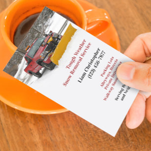 Snow Plowing Business Card