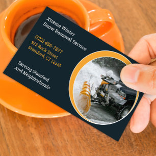 Snow Plowing Business Card
