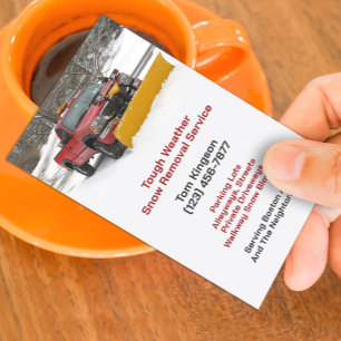 Snow Plowing Business Card