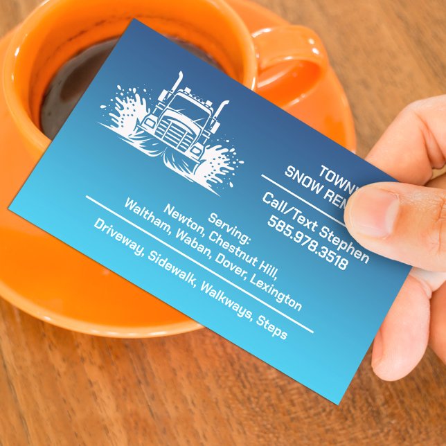 Snow Plowing Business Card (Creator Uploaded)