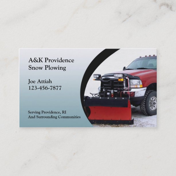Snow Removal Business Cards & Profile Cards Zazzle CA