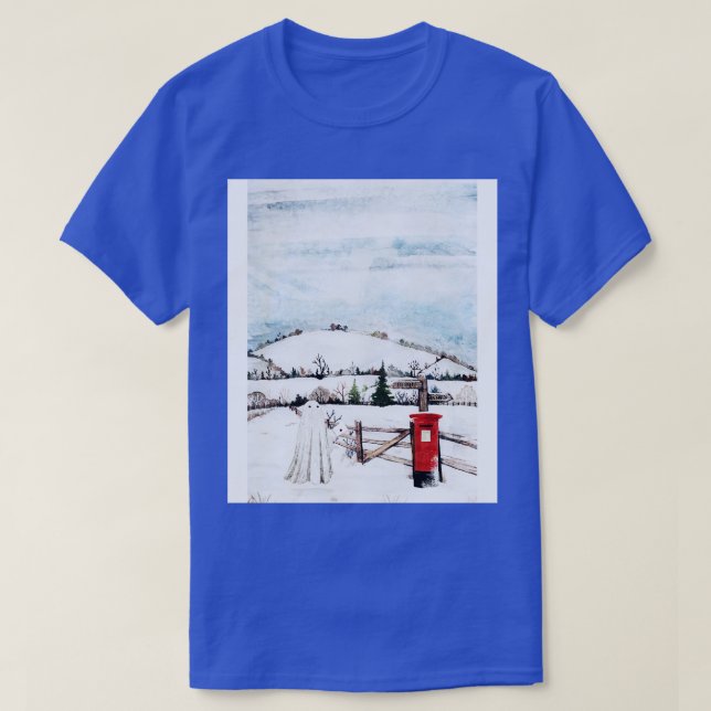 Snow Post On Sundays T-Shirt (Design Front)