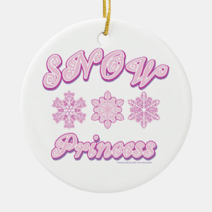 Snow Princess Ceramic Ornament