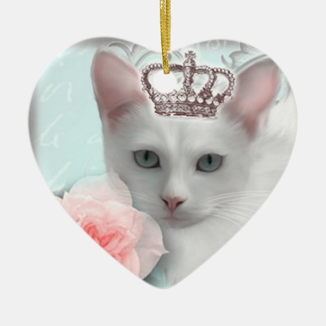 Snow Princess Ceramic Ornament (Front)