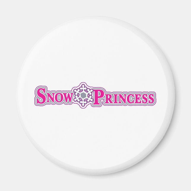 Snow-Princess-pink Magnet (Front)