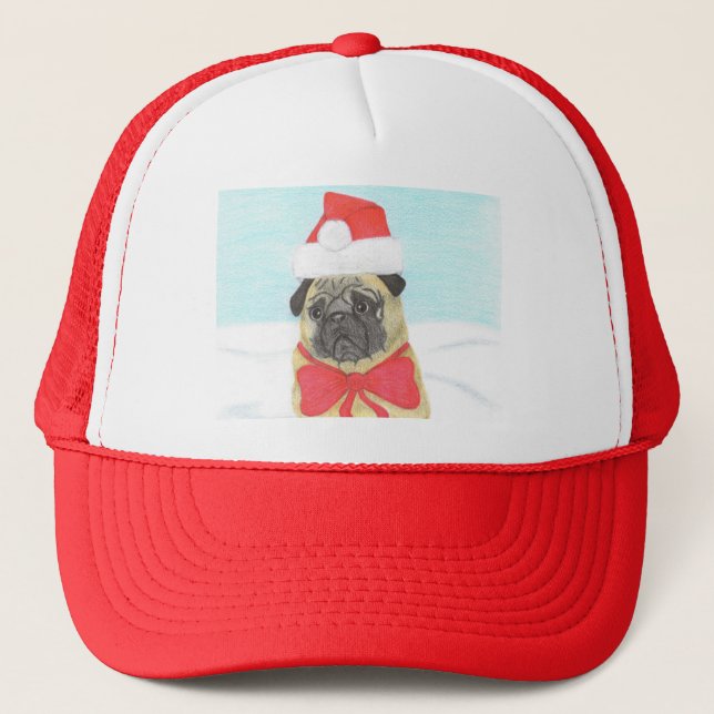 Snow Pug Hat (Front)