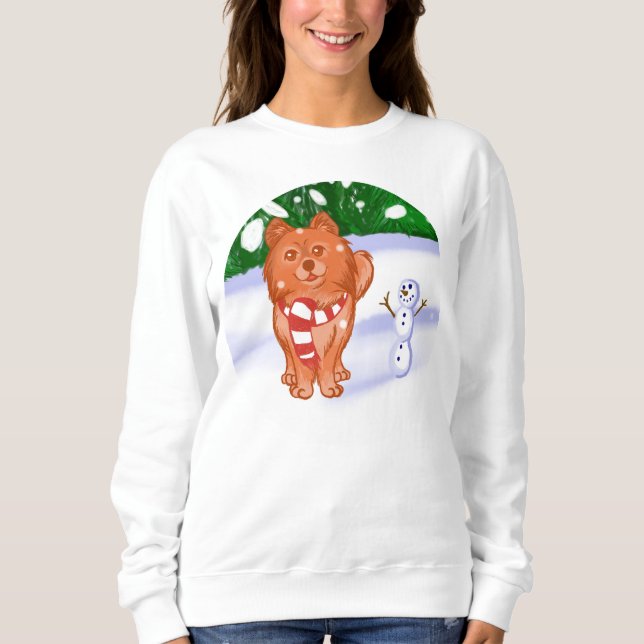 Snow Puppy Sweatshirt (Front)