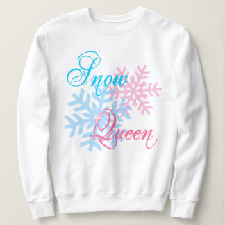 Snow Queen and snowflakes funny elegant Sweatshirt