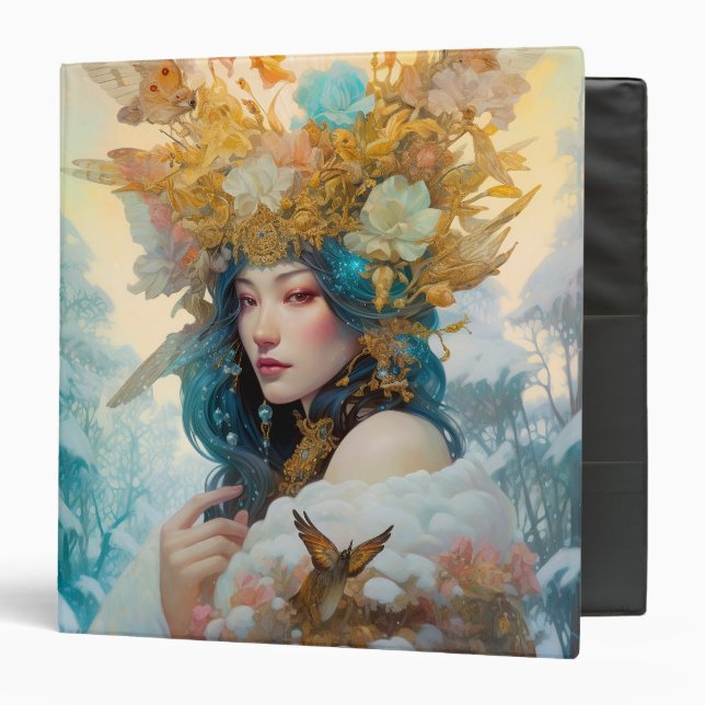 Snow Queen Fantasy Art Binder (Front/Inside)