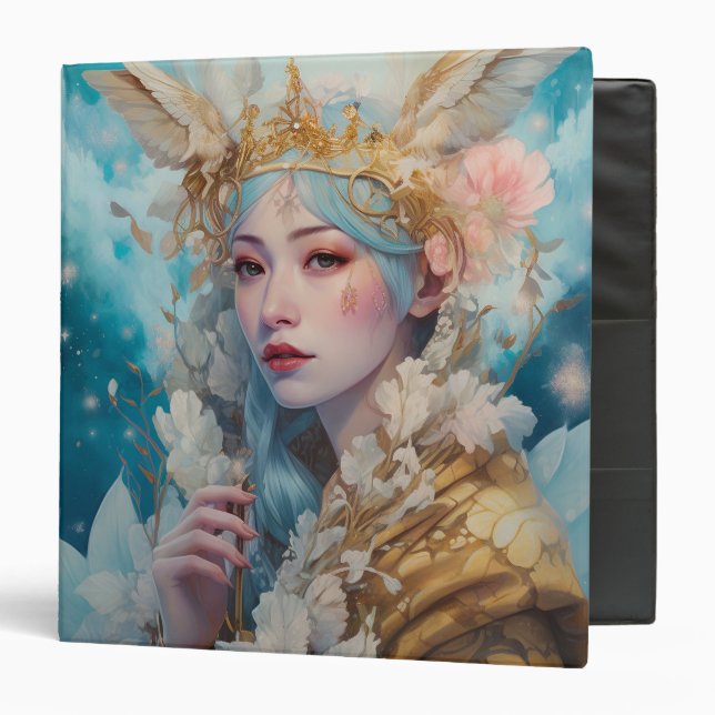 Snow Queen Fantasy Art Binder (Front/Inside)