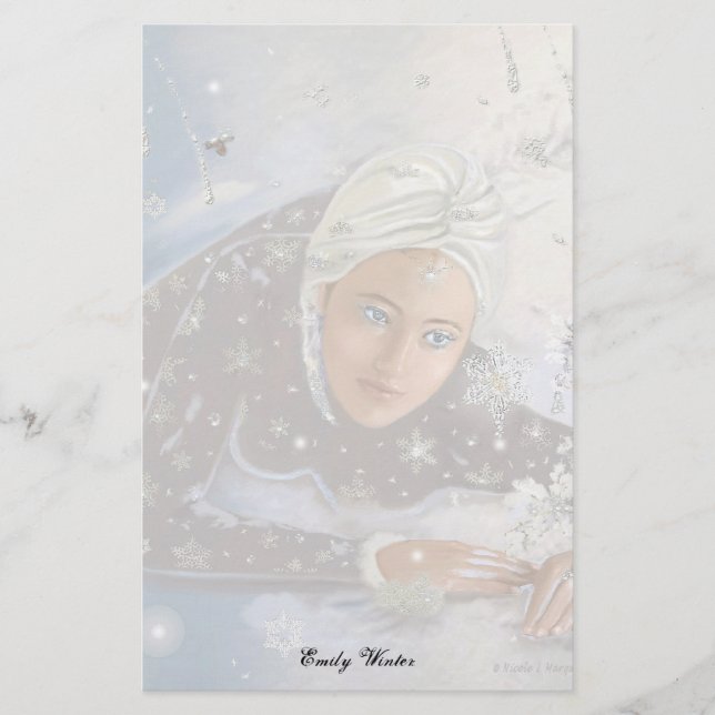 Snow Queen Letter Sheet! Stationery (Front)