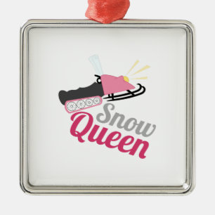 Snow Queen Metal Ornament