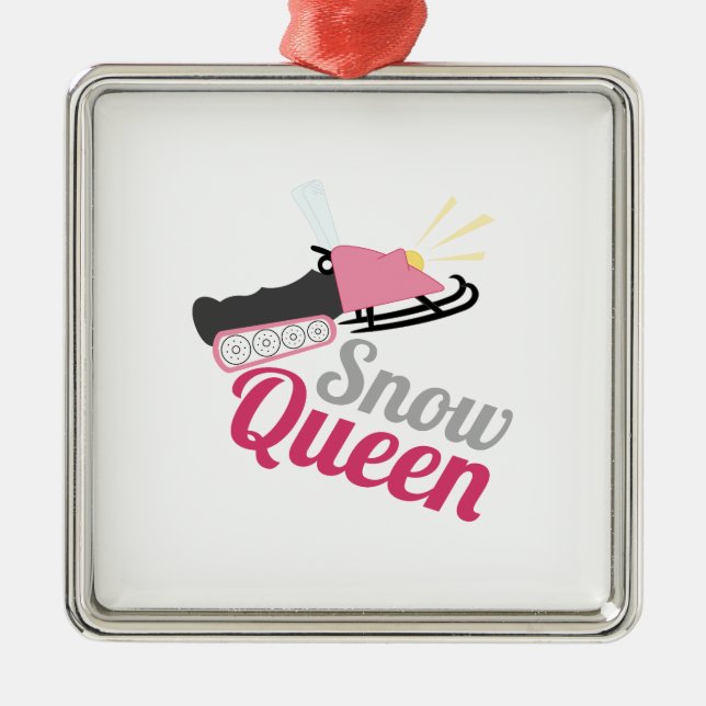 Snow Queen Metal Ornament (Front)