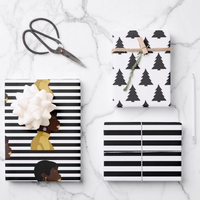 Snow Queen Wrapping Paper Flat Sheets  (Front)