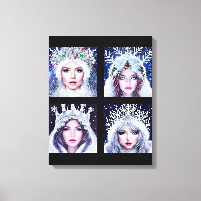 Snow Queens Winter Wonderland Wall Art Set (Front)