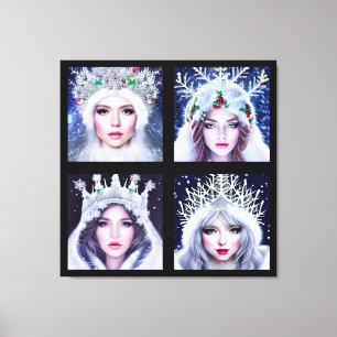 Snow Queens Winter Wonderland Wall Art Set