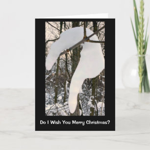 Snow Question About It Funny Christmas Card