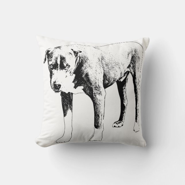 Snow-Quiet Companion Accent Throw Pillow (Front)