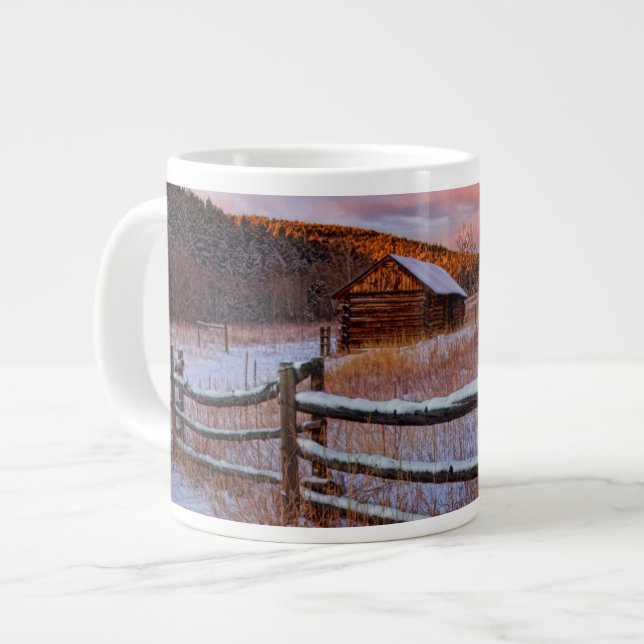 Snow Ranch Large Coffee Mug (Front Left)