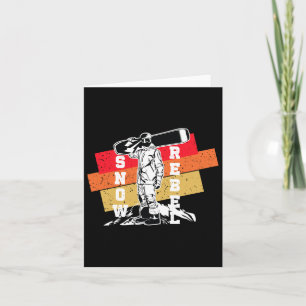 Snow Rebel Snowboarding Winter Sports Snowboarder Card