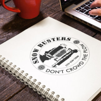 Snow Removal Business Add Your Logo Custom Notebook