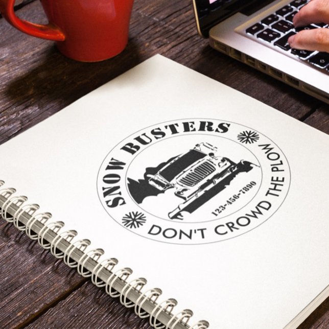 Snow Removal Business Add Your Logo Custom Notebook (Creator Uploaded)